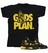 Load image into Gallery viewer, God's Plan Shirt Black and Yellow