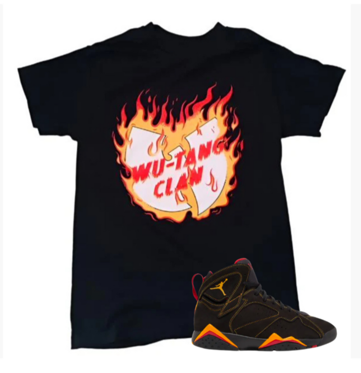 T-Shirt Ufficiale Wu-Tang Clan 'Inferno' - Nuovo Modello, Unisex, Cotone Morbido, Taglia L, Nero - 2