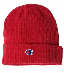 Red Champion Cuffed Beanie