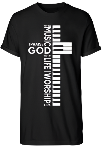 Gospel keyboard player t-shirt